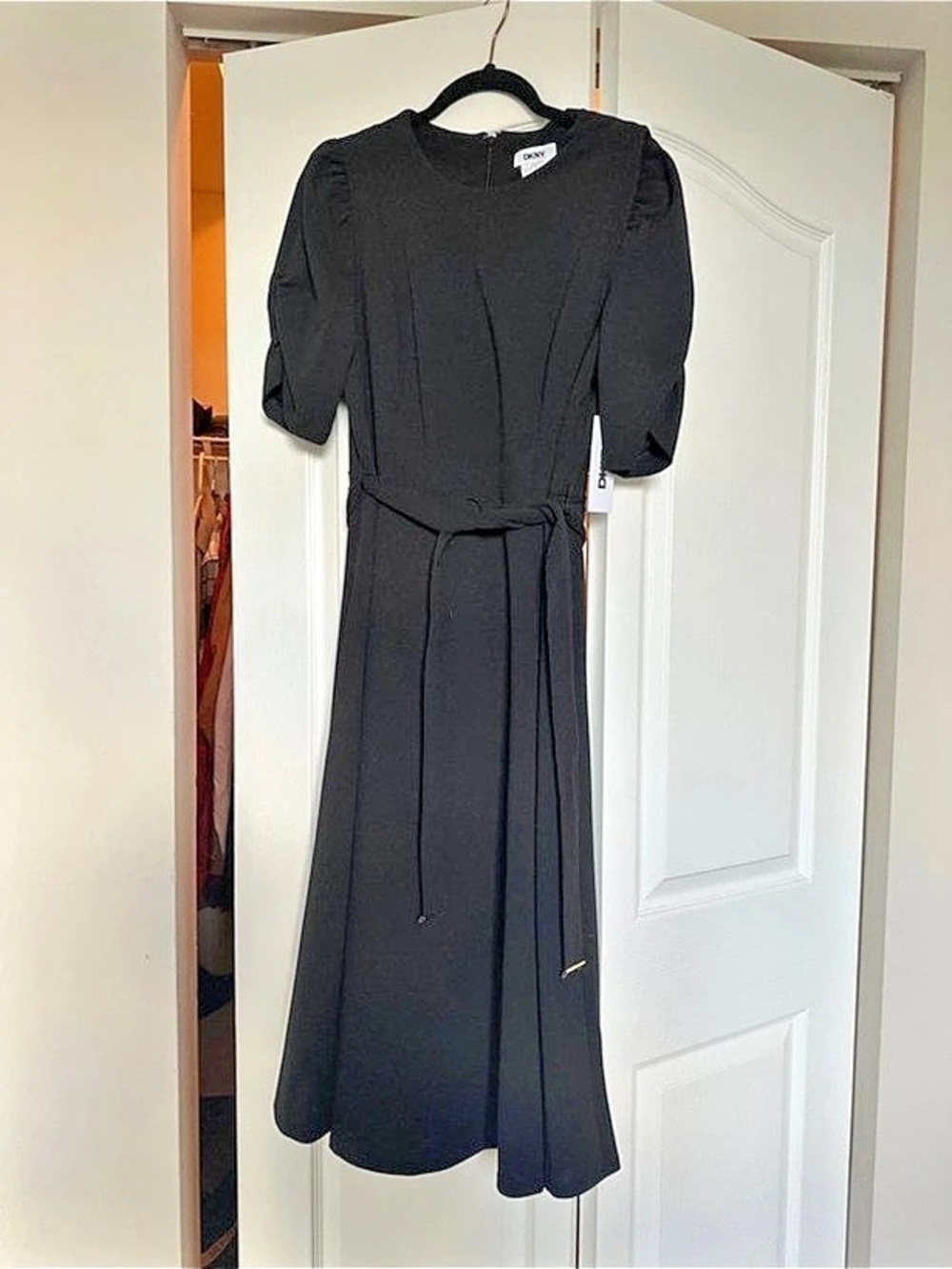 DKNY Black Maxi Dress Size 10 NWT